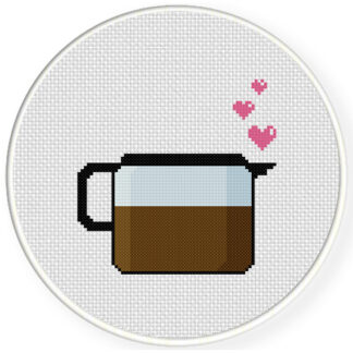 Coffee Lover Cross Stitch Pattern