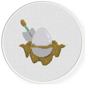 Charts Club Members Only: Egg-Plant Cross Stitch Pattern