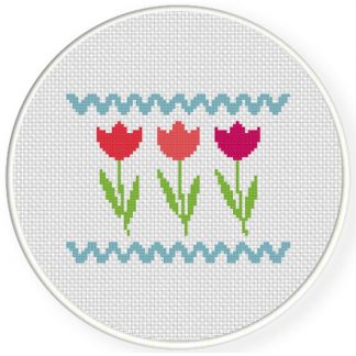 Flowers Cross Stitch Pattern – Daily Cross Stitch