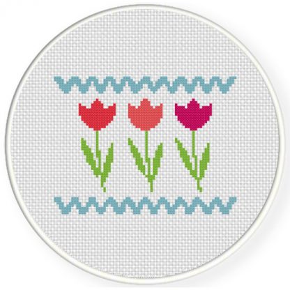 Flowers Cross Stitch Pattern – Daily Cross Stitch