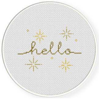 Hello Cross Stitch Pattern