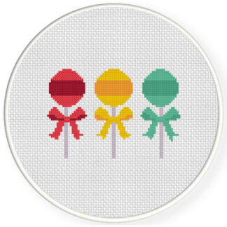 Charts Club Members Only: Lollipops Cross Stitch Pattern
