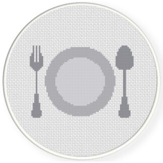 Silver Ware Cross Stitch Pattern