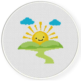 Charts Club Members Only: Sunshine Cross Stitch Pattern