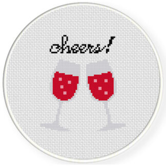 Charts Club Members Only: Two Cheers Cross Stitch Pattern