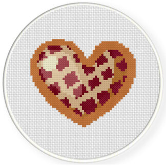 Charts Club Members Only: Waffle Heart Cross Stitch Pattern
