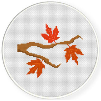 Autumn Branch Cross Stitch Pattern