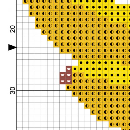 Charts Club Members Only: Banana Cross Stitch Pattern – Daily Cross Stitch