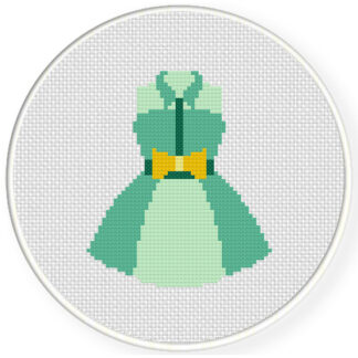 Charts Club Members Only: Cute Dress Cross Stitch Pattern
