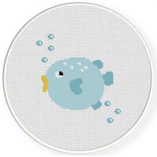 Cute Fish With Bubbles Cross Stitch Pattern – Daily Cross Stitch