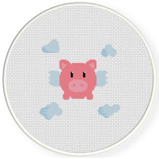 Cutey Piggy Cross Stitch Pattern