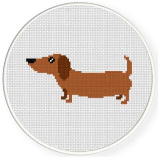 Dachshund Cross Stitch Pattern – Daily Cross Stitch