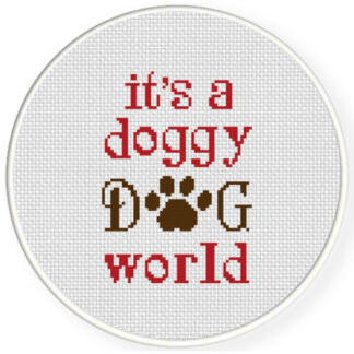Doggy Dog World Cross Stitch Pattern