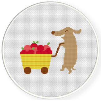 Charts Club Members Only Fruit Cart Cross Stitch Pattern
