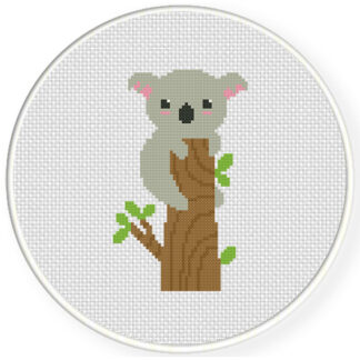 Charts Club Members Only: Koala On A Tree Cross Stitch Pattern