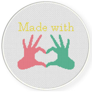 Made With Love Cross Stitch Pattern