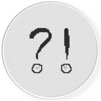 Mr. & Ms. Punctuation Cross Stitch Pattern