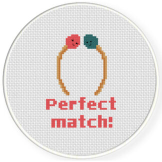 Charts Club Members Only: Perfect Match Cross Stitch Pattern