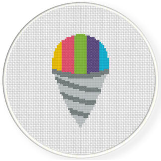 Snow Cone Cross Stitch Pattern