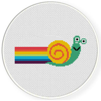 Speedy Snail Cross Stitch Pattern