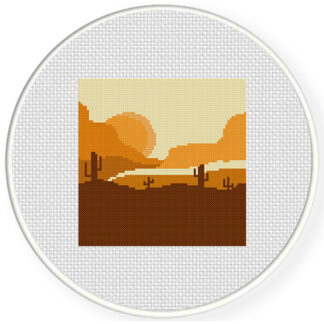Sunset West Cross Stitch Pattern