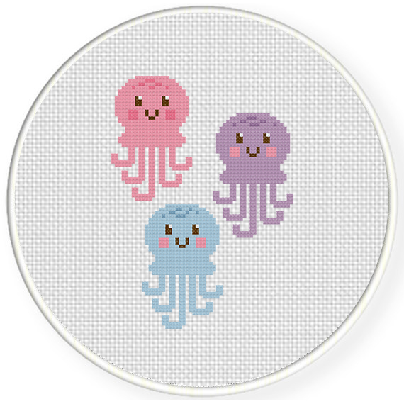 PDF counted cross stitch chart Octopus silhouette cross stitch pattern home decor embroidery design instant download