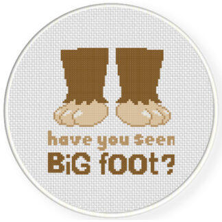 Charts Club Members Only: Big Foot Cross Stitch Pattern