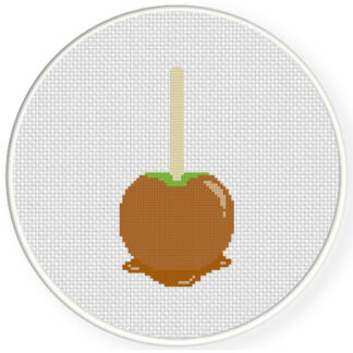 Caramel Apple Cross Stitch Pattern