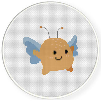 Chubby Alien Cross Stitch Pattern