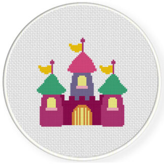 Charts Club Members Only: Cute Castle Cross Stitch Pattern