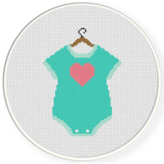Charts Club Members Only: Cute Onsie Cross Stitch Pattern