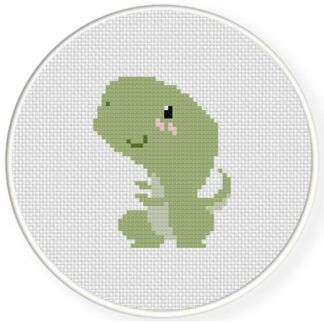 Cute T-Rex Cross Stitch Pattern