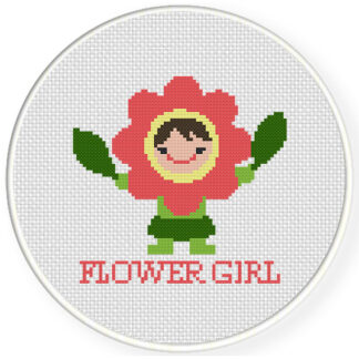 Flower Girl Cross Stitch Pattern