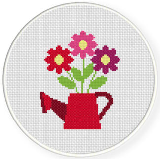 Flower Sprinkler Cross Stitch Pattern