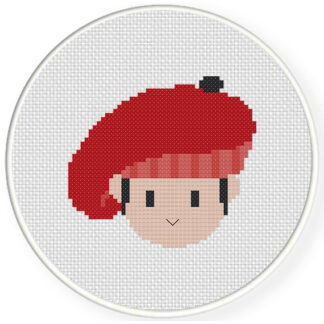 French Boy Cross Stitch Pattern