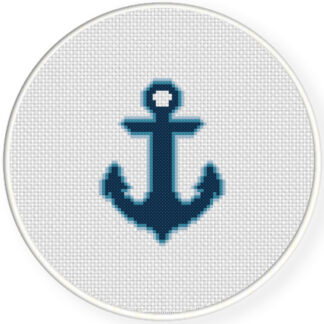 Glowing Anchor Cross Stitch Pattern
