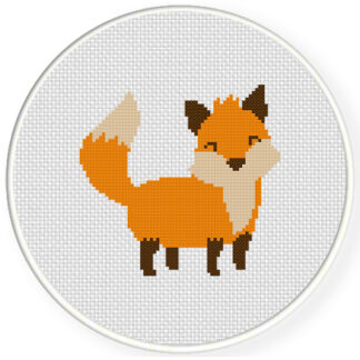 Charts Club Members Only: Happy Fox Cross Stitch Pattern