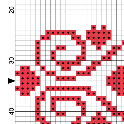 Heart Damask Cross Stitch Pattern – Daily Cross Stitch