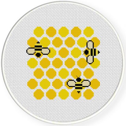 Honey Comb Cross Stitch Pattern – Daily Cross Stitch