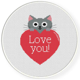 Kitty Love Cross Stitch Pattern