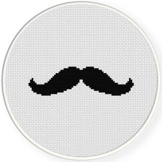 Mustache Cross Stitch Pattern – Daily Cross Stitch