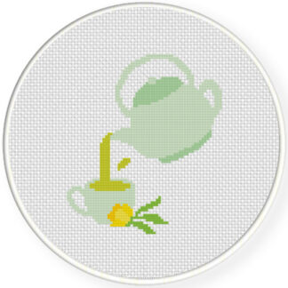 Charts Club Members Only: Pouring Tea Cross Stitch Pattern