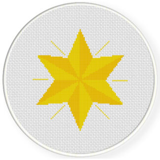Charts Club Members Only: Six Corner Star Cross Stitch Pattern