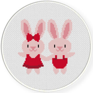 Charts Club Members Only: Sweet Bunnies Cross Stitch Pattern