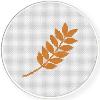 Autumn Leaf Cross Stitch Pattern