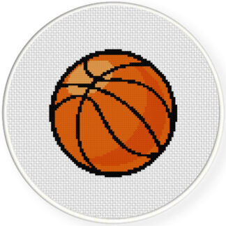 Charts Club Members Only: Basket Ball Sport Cross Stitch Pattern