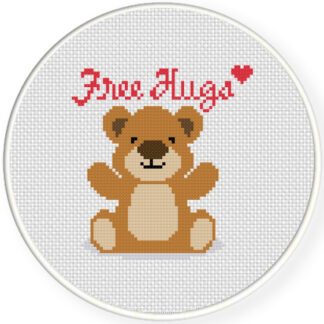 Free Hugs Cross Stitch Pattern
