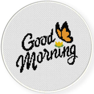 Good Morning Cross Stitch Pattern