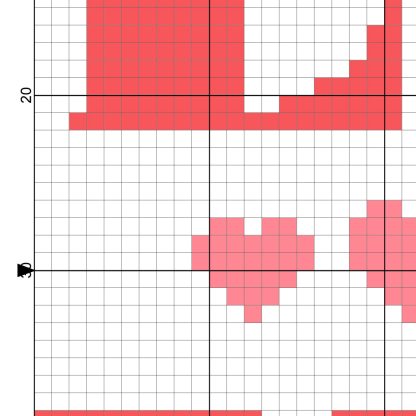 Love With Heart Cross Stitch Pattern Daily Cross Stitch Love cross stitch pattern daily cross stitch