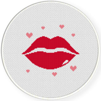 Charts Club Members Only: Lovely Lips Cross Stitch Pattern